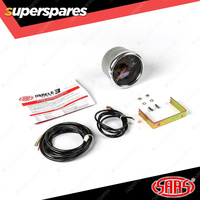 SAAS Tachometer 0-9K RPM Shiftlite 80mm In Dash Muscle Series 3 Black