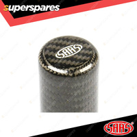 SAAS Carbon Fibre Car Gear Stick Shift Knob - 140mm with 3 Threaded Inserts