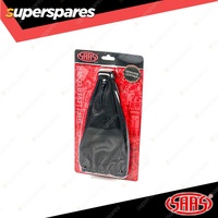 SAAS Leather Gear Boot Cover Black Double-stitched with Small Snap Button