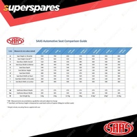 SAAS Drift Blade Seat Black Alcantara ADR Compliant Dual Recline Offer Comfort