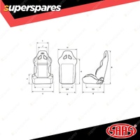 SAAS Kombat Seat Dual Recline Black ADR Compliant Offer Comfort and Support