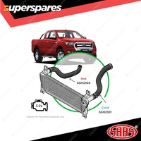 SAAS Silicone Intercooler Black LH Hot Pipe for Mazda BT50 B32 3.2L 2011-2020