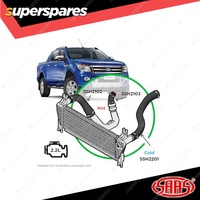 SAAS Silicone Intercooler Black Cold Top Pipe for Ford Ranger PX 2.2L 2011-2022