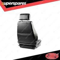 SAAS Seat Trax Premium Seat Black PU Easy Wipe Clean ADR Compliant Dual Recliner