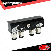 SAAS Diff Breather Kit 4 Port incl Nylon Bushes for Mitsubishi Triton ML MN