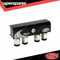 SAAS Diff Breather Kit 4 Port incl Nylon Bushes for Mitsubishi Triton MQ MR