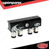 SAAS Diff Breather Kit 4 Port incl Nylon Bushes for Mitsubishi Pajero NM NP