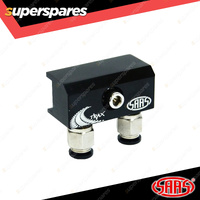 SAAS Diff Breather Kit 2 Port incl Nylon Bushes for Mitsubishi Triton ML MN