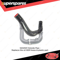 SAAS Silicone Intercooler 2 Pipe and Clamp Kit for Ford Everest UA UA2 3.2L