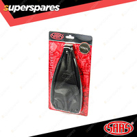 SAAS Vinyl Gear Shift Boot Cover Black Double-stitched with Small Snap Button