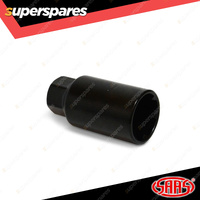 SAAS Lock Nuts Splined Acorn Bulge 1/2 Black Chrome Finish - in a Pack of 4