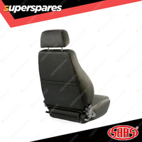 SAAS Premium Automotive Seat 4x4 Black Cloth Dual Recliner ADR Compliant