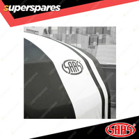 SAAS Car Cover Indoor Breathable Classic Ute Large 5.3m Black With White Stripes