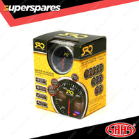 SAAS Mechanical Boost Gauge Silver Bezel Surround 30inHg-35psi 52mm SRD Series