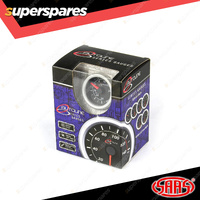 SAAS Mechanical Boost Gauge 30inHg-20psi 52mm Autoline Series Black 12V