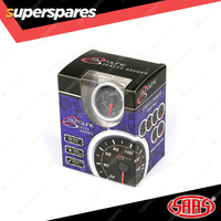 SAAS Mechanical Boost Gauge Diesel 0-20 psi 52mm Autoline Series Black 12V