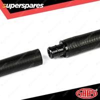 SAAS Hose Joiner Billet Aluminium Black 12mm Barb End Finish Secure Clamping