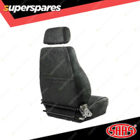 SAAS Trax Premium Seat 4x4 Black Water Repellent Cloth ADR Compliant