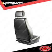 SAAS Trax Premium Seat 4x4 Black Genuine Leather Dual Recliner ADR Compliant