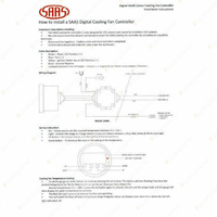 SAAS Digital Cooling Fan Controller 52mm Black Muscle Series 2 Silver Rim