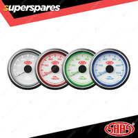 SAAS Oil Temp Gauge 50 Degree - 150 Degree 52mm White Face Muscle Series