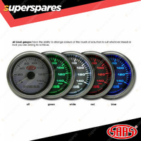 SAAS Turbo Boost Gauge 30 In-Hg 20 psi 66mm 2-5/8" Black Muscle Series