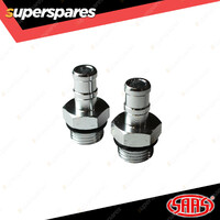 Pair SAAS Catch Tank Hose Fitting 10mm 3/8 Premium Quality Brand New