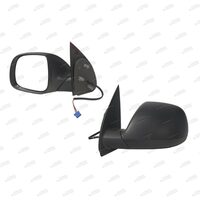 Left Black Electric Door Mirror for Volkswagen Amarok 2H 01/2012-08/2016