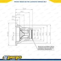SuperPro Rear Bump Stop Kit for Toyota Land Cruiser Pardo 150 FJ Cruiser GSJ15