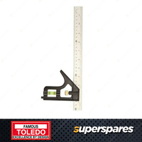 1 pc of Toledo Adjustable Combination Square Metric & Imperial - 300mm