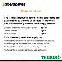Tridon 4 Pin Replacement Relay for Toyota 12 Volt 22Amp Blister Pack