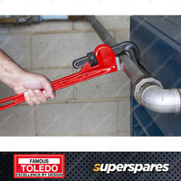 Toledo Pipe Wrench Steel - Overall Length 600mm 24" Max Jaw Opening 76mm 3"