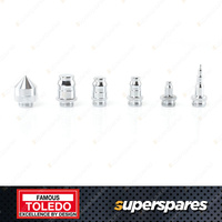Toledo Flaring & Swaging Kit - The Range of Adaptors and Two Die Blocks