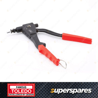 Toledo Nut Riveter Hand Tool Kit - 260mm Size Range M3 M4 M5 M6 HD Alloy Steel