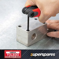 Toledo Hex Key Folding Set Metric - Constructed of Heavy Duty CR-V Steel