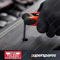 Toledo Hex Key Folding Set Imperial - Constructed of Heavy Duty CR-V Steel