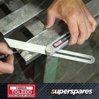 Toledo Sliding Bevel - Blade Length 250mm with Light Weight Aluminium Handle