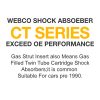 Front Webco Pro Shock Absorbers Lowered King Springs for HOLDEN COMMODORE UTE VG