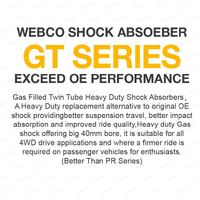 Rear Webco Shocks Raised 300-500KG Springs for Toyota Landcruiser UZJ VDJ 200