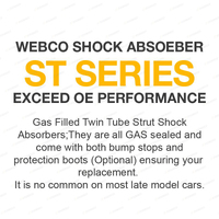Front Webco Shock Absorbers Raised Springs for Nissan X-Trail T31 Petrol 12-13