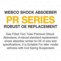 Rear Webco Shock Absorbers Raised King Springs for Toyota RAV 4 SWB 98-00