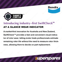 Bendix Rear Ultimate+ Disc Brake Rotors for Nissan 370Z Z34 3.7 RWD 09 - On