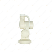 GME Double Swivel Round Antenna Base ABL014 to Suit AW36xx Whips - White