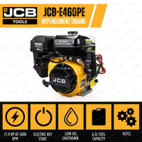 JCB Tools 457CC 15Hp Petrol Engine with Electric Start - 4-Stroke Engine
