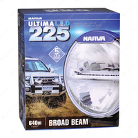 Narva Ultima 225 Broad Beam Driving Light With Hard coated polycarbonate len