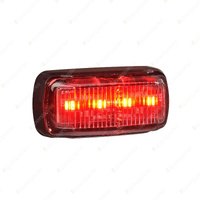 Narva MD64 LED Side Marker Lamp Red / Amber W/ Black Deflector Base & 0.5M Cable