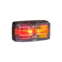 Narva LED Side Marker Lamp Red/Amber/Amber w/ Black Base Clear Lens & 2.5m Cable