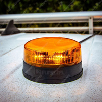 Narva 9-33V Low Profile Eurotech II LED Strobe/Rotator Amber Magnetic Base