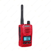 Oricom IP67 5 Watt Red Handheld UHF CB Radio - with Backlit LCD Display DTX600RD