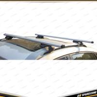 2Pc Loadmaster Lockable Roof Rack - for Vehicles with Roof Rails 130cm 59KG Load